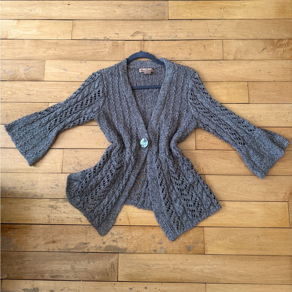 marisa christina knit cardigan sweater, size large